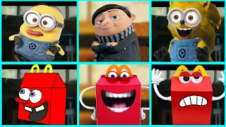 Sonic The Hedgehog Movie - Minions 2 vs Happy Meal Uh Meow All Designs Compilation Compilation