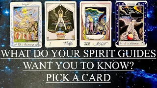 PICK A CARD | 🦅WHAT DO YOUR SPIRIT GUIDES WANT YOU TO KNOW RIGHT NOW?✨