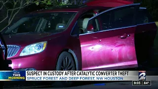 Suspect in custody following catalytic converter theft