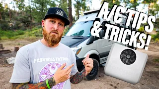 How to stay cool during #VANLIFE! | Air Conditioner Tips & Tricks