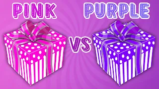 PINK VS PURPLE ✨ CHOOSE YOUR GIFT 🎁❤️✨ Выбирашки / Розовый vs Фиолетовый