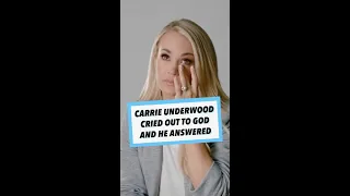Carrie Underwood Cried Out to God and He Answered | #Shorts