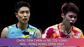 Chou Tien Chen vs Ng Tze Yong | Badminton Hong Kong Open 2023