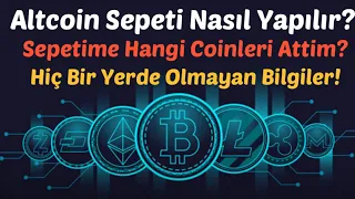 #Altcoin sepeti nasil yapilir? Sepetimde neler var? Potansiyeli yuksek olan altcoinler coinler 2020