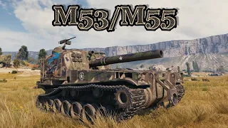 M53/M55 - Steppes map - 7 kills - 3,9k damage spg World of Tanks replay