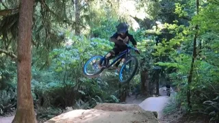 Jake took his new Spawn Kotori kids dirt jumper to Duthie Hill for the first time
