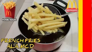 Bikin Kentang Goreng French Fries Ala McD Garing Diluar Lembut Di Dalam