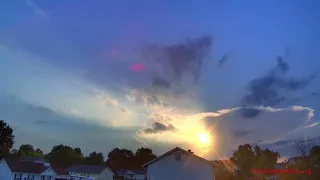 6/25/2022 Storm and Sunset Time-lapse