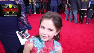 Lexi Rabe (Morgan Stark) at the Premiere of Spider-Man Far From Home