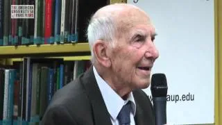 A talk with Stephane Hessel at The American University of Paris