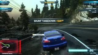 Need For Speed Most Wanted 2012: Mitshubishi Lancer Evo X Full Pro Mods vs. Most Wanted Venom