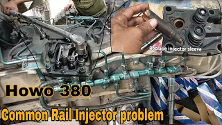 Replace Fuel Injector / Troubleshooting Common Rail and Injector Howo 380
