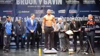 ANTHONY JOSHUA v KEVIN JOHNSON OFFICIAL WEIGH IN & HEAD TO HEAD