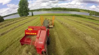 Welger AP41 hay baling in 2017