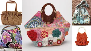 Gorgeous designer's handmade crochet boho Irish handbags ideas #Fashion #Trend