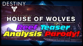 Destiny Queen's Reef Social Space Teaser Analysis Parody! Destiny House Of Wolves DLC Expansion!