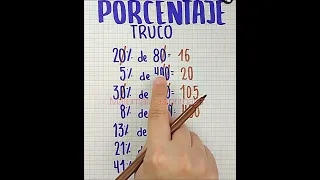 Truco para calcular porcentaje