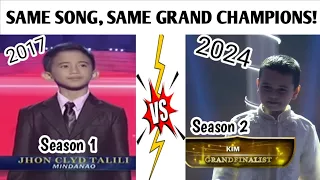 TNT KIDS GRAND CHAMPIONS S1-S2/SAME SONG/I DON'T WANNA MISS A THING/JHON CLYD TALILI VS KIM HEWITT