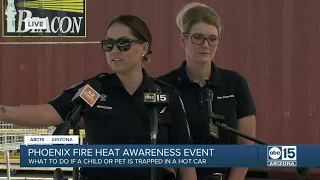 LIVE: Phoenix fire heat awareness event