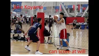 Jake Koyama class of 2022 was scoring at will at the double pump best of the summer tournament