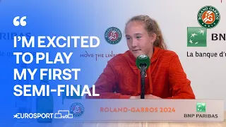 Mirra Andreeva 'can't wait' to play in her first SEMI-FINAL at the French Open 🤩