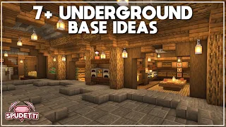 7+ UNDERGROUND Base Ideas for Survival Minecraft 1.19