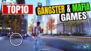 Top 10 OPEN WORLD GANGSTER Games For Android & iOS 2023