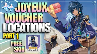 All Joyeux Voucher Locations Part 1 | Secret Summer Paradise |【Genshin Impact 3.8】