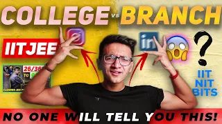 COLLEGE vs BRANCH: You will not watch any video after this 😱