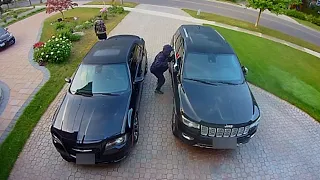 Brazen SUV theft caught on camera, found the next day