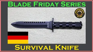 Mil-Tec Survival Knife - Model 15369000 - #bladefriday Knife review. [Blade Friday Series]