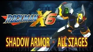 Mega Man X6 - Shadow Armor Playthrough (All Stages) No Damage - Xtreme Mode