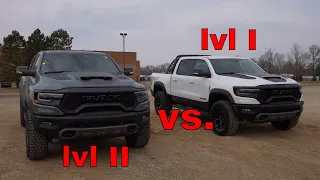 2021 Ram 1500 TRX Launch Edition Lvl II Vs. 2021 Ram 1500 TRX Lvl I