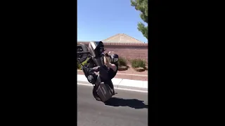 Bagger wheelies