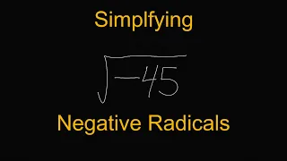 Simplifying Negative Square Roots (Imaginary Numbers)