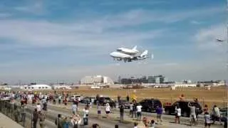 Space Shuttle Endeavour lands at LAX