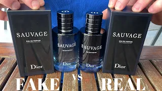 Fake vs Real Dior Sauvage Eau De Parfum 100 ML