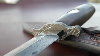 Making a damascus dagger! Fabrication d'une dague en damas