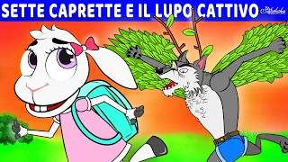 Sette Caprette E Il Lupo Cattivo - Ritorno A Scuola | Storie Per Bambini Cartoni Animati