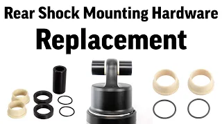 MTB Rear Shock DU bushings & mounting hardware replacement guide for beginners. Keep an eye on them