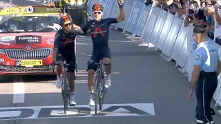 Michal Kwiatkowski & Richard Carapaz Bask In Tour de France Glory