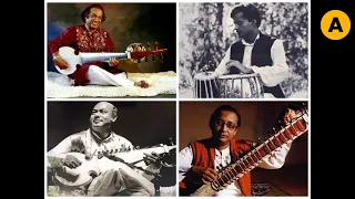 Raga Khamaj ~ Ali Akbar Khan ~ Aashish Khan ~ Nikhil Banerjee ~ Mahapurush Mishra ~ Amsterdam | 1976