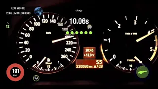 BMW e90 330d 370 HP 760 Nm Stage 3 100-200 acceleration dragy