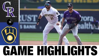 Rockies vs. Brewers Game Highlights (7/24/22) | MLB Highlights