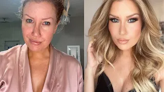 0-100 GLAM MAKEUP TRANSFORMATION(OVER 40!)✨SKIN | MAKEUP | HAIR