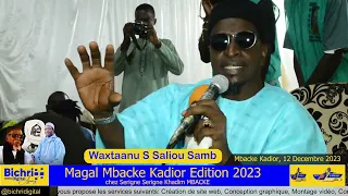 🔵Mbacke Kadior 2023:Waxtaanu Serigne Saliou Samb chez S Khadim mbacke ibn S Sidy Makhtar