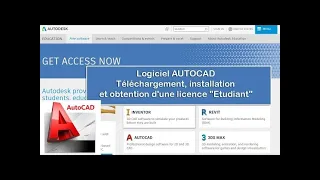 Installer AutoCAD, Licence étudiant gratuit