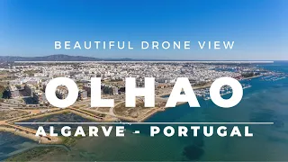 Olhao (Olhão) Algarve Portugal - Drone Footage