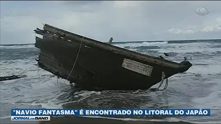 Navio fantasma é encontrado com corpos no mar do Japão