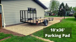 DIY Rock Parking Pad